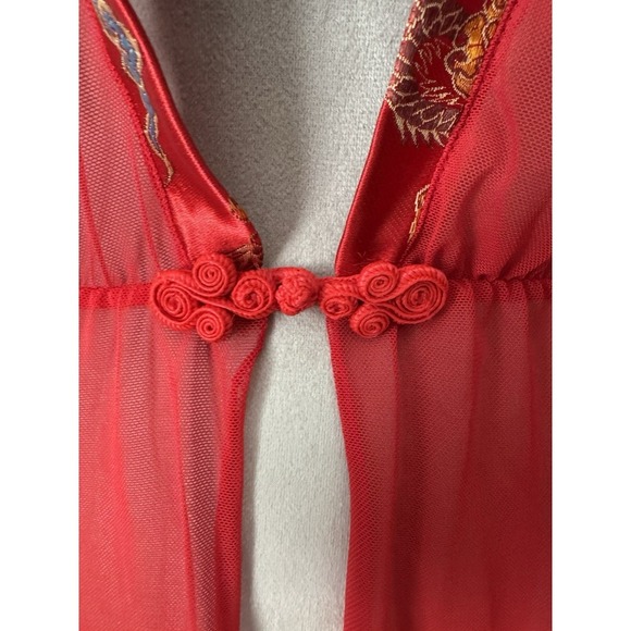 Dragon Kimono-style‎ Sheer Mesh Lingerie Size Medium - Picture 6 of 10